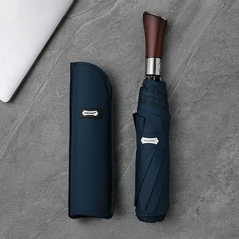 The Brelly Classic — Wooden Handle Umbrella