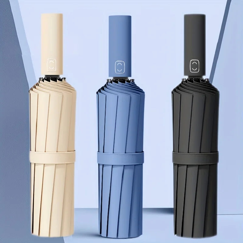 The Brelly Shield — Reinforced 24-Bone Umbrella